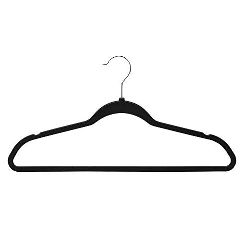 Honey Can Do Rubber Space-Saving Hangers, Black