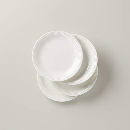 Lenox White Profile Porcelain 4-Piece Accent Plate Set, 4.05 LB