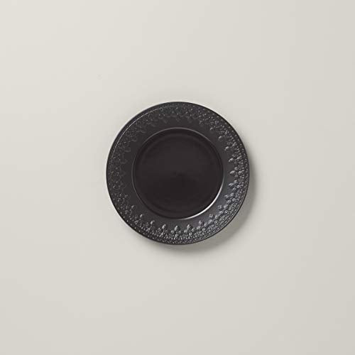 Lenox Black Chelse Muse Fleur Matte 4Pc Accent Plate Set, 4.20 LB
