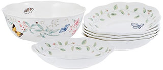 Butterfly Meadow 7-Piece Bowl Set, 9.1 LB, Multi