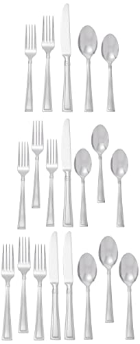Oneida Butler 20 Piece Everyday Flatware, Service for 4, 18/0 Stainless Steel, Silverware Set