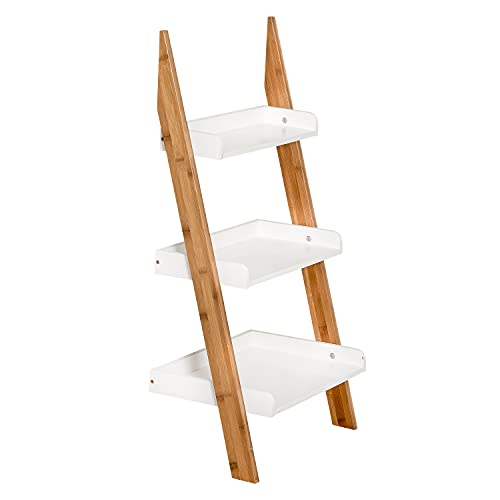 Honey-Can-Do 3-Tier Ladder Shelf BTH-08789 Natural, 30 lbs