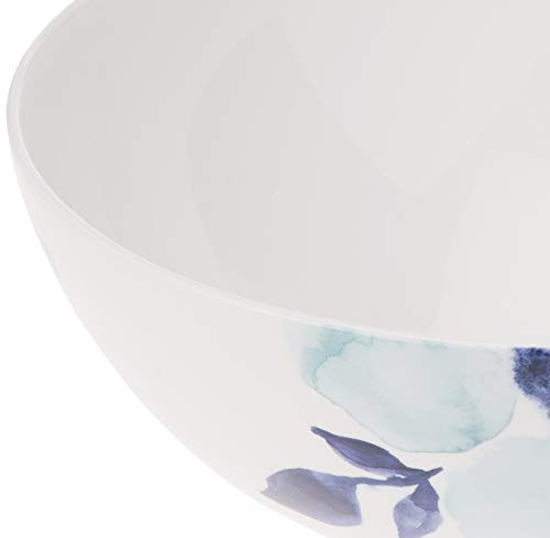 Lenox Indigo Watercolor Floral Serving Bowl, 2.50 LB, Blue