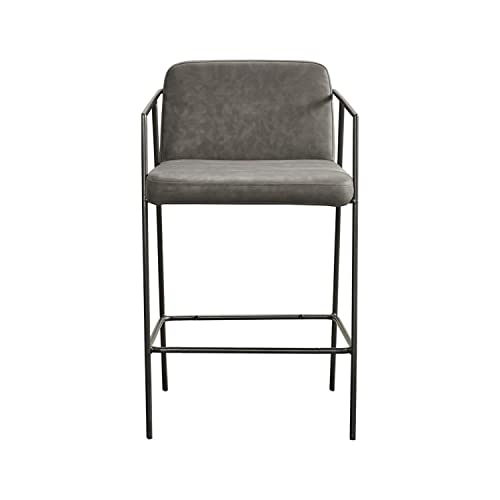 Madison Park Industrial Bixby Bixby Counter Stool with Brown Finish MP104-1133