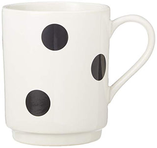 KATE SPADE Deco Dot 12-Piece Dinnerware Set, 18.3 LB, White