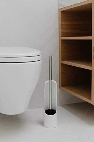 Umbra Touch Toilet Brush and Holder, White