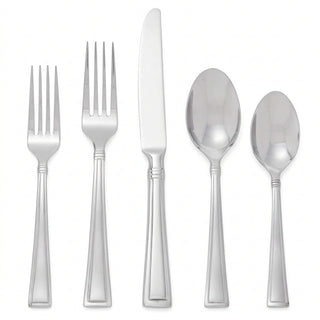 Oneida Butler 20 Piece Everyday Flatware, Service for 4, 18/0 Stainless Steel, Silverware Set
