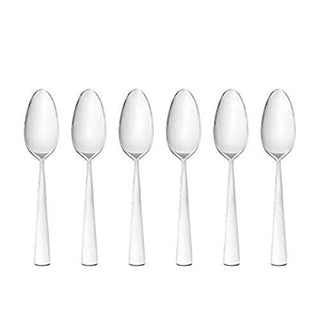 Oneida Nocha Everyday Flatware Dinner Spoons, Set of 6 18/0 Stainless Steel, Silverware Set