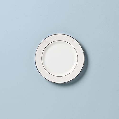 Lenox Opal Innocence Stripe Bread Plate, 0.40 LB, White