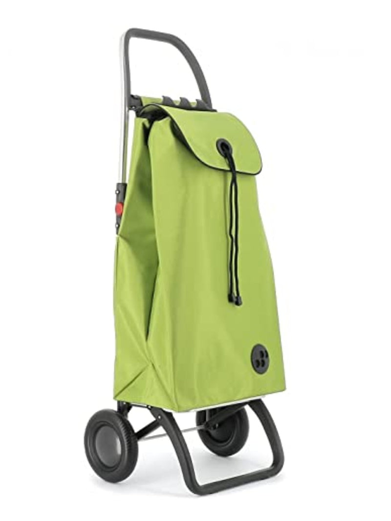 ROLSER I-Max MF 2 Wheel Foldable Shopping Trolley - Lime