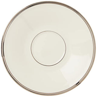 Lenox Solitaire Saucer, Ivory/Platinum