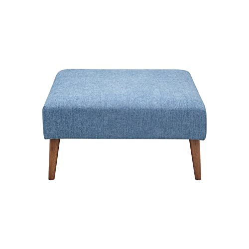 INK+IVY Maise Ottoman with Blue Finish II101-0473