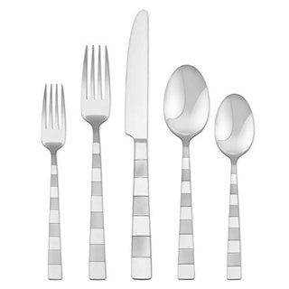 Hampton Forge FrederickFrosted–20Piece FlatwareSet,Servicefor4, 20 Piece, Silver