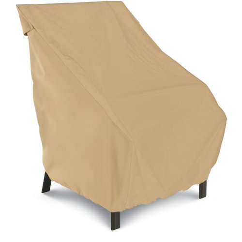 Classic Accessories 58912 Terrazzo Patio Chair Cover,Sand,Standard Dining Chair