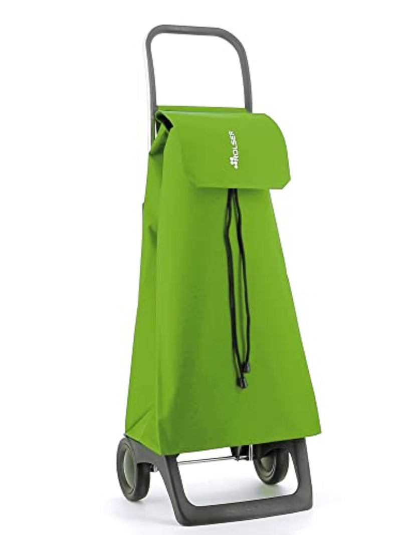 ROLSER Jet LN 2 Wheel Shopping Trolley - Lime