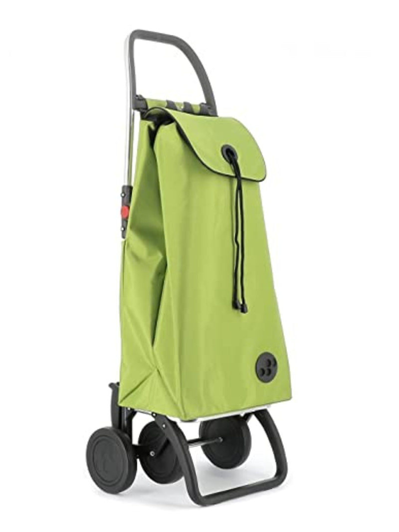 ROLSER I-Max MF 4 Wheel Foldable Shopping Trolley - Lime