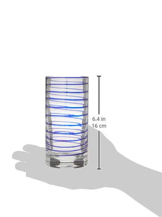 Kate Spade Charlotte Street 2-Piece Highball Glass Set, 1.70 LB, Blue
