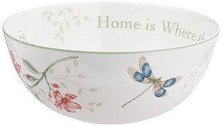 Lenox Butterfly Meadow "Home Is Where The Heart Is" Serving Bowl