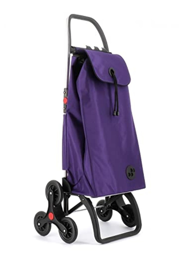 ROLSER I-Max MF 6 Wheel Stair Climber Foldable Shopping Trolley - Purple