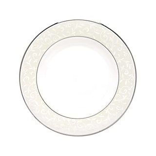 Lenox Opal Innocence Salad Plate, white and platinum