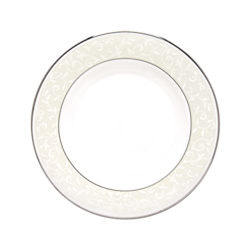 Lenox Opal Innocence Salad Plate, white and platinum
