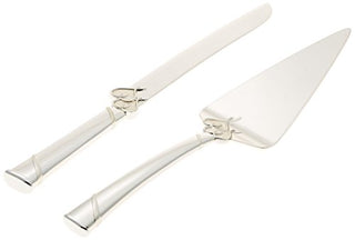 Lenox True Love 2-Piece Dessert Set, Silver, Regular 13"