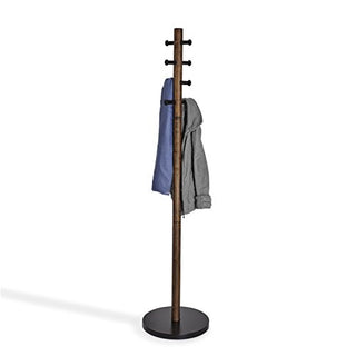 Umbra Pillar, Coat Rack, Black/Walnut