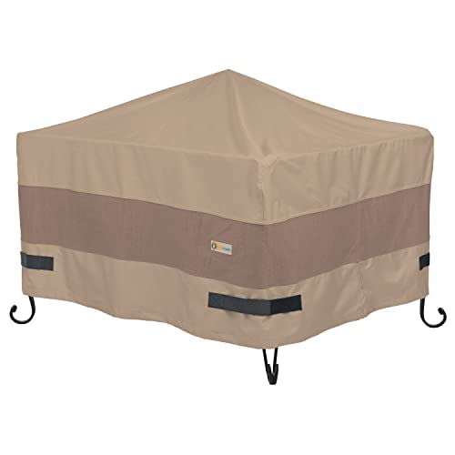 Duck Covers Classic Accessories LFPS3232 Fire Pit Cover, 32"W x 32"D x 24"H, Swiss Coffee
