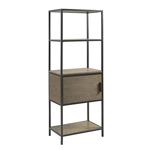 Madison Park Transitional Darley Bookcase with Grey Finish MP131-1179