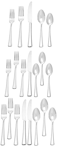 Oneida Noble 20 Piece Everyday Flatware 18/0 Stainless Steel, Service for 4, Silverware Set