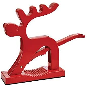 HIC Reindeer Nutcracker, Red