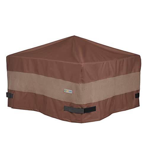 Duck Covers UFPS3232 Ultimate Square Fire Pit Cover, 30L x 30W x 24H, Mocha Cappuccino