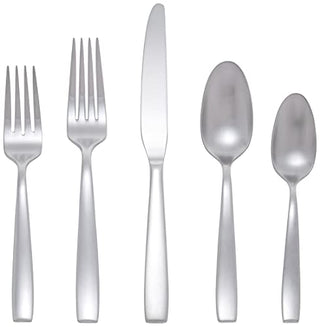 Oneida Everdine 45 Piece Everyday Flatware, Service for 8, 18/0 Stainless Steel, Silverware Set, Dishwasher Safe, Silver
