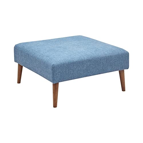 INK+IVY Maise Ottoman with Blue Finish II101-0473