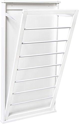 Honey-Can-Do Large Wall-Mounted Drying Rack, White