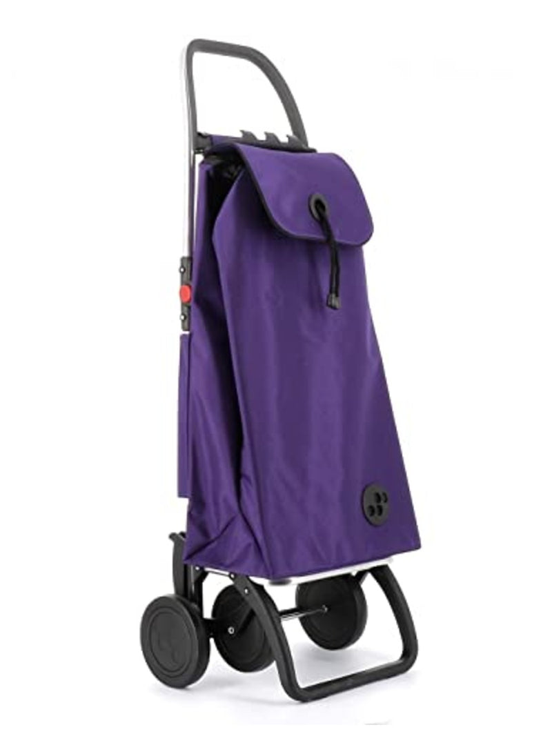 ROLSER I-Max MF 4 Wheel Foldable Shopping Trolley - Purple
