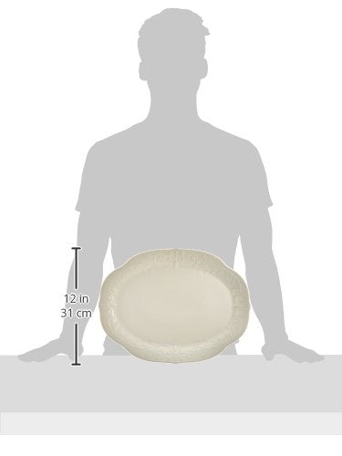 Lenox French Perle Oval Platter, White