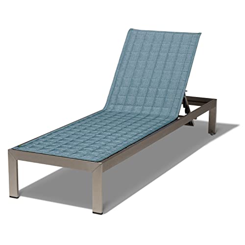 Duck Covers Weekend Water-Resistant Patio Chaise Slipcover, 80 x 26 Inch, Blue Shadow, Chaise Lounge Covers Outdoor
