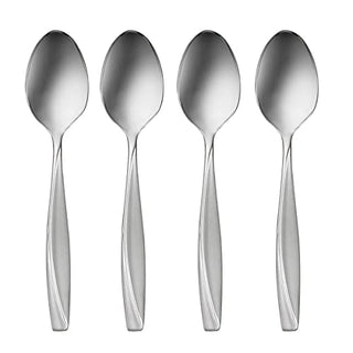Oneida Camlynn Everyday Flatware Dinner Spoons 18/0 Stainless Steel, Set of 4, Silver