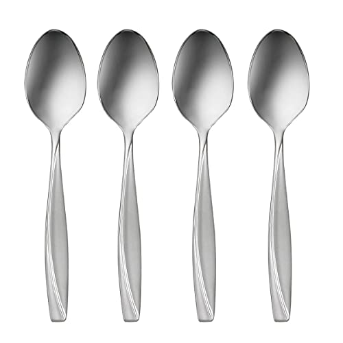 Oneida Camlynn Everyday Flatware Dinner Spoons 18/0 Stainless Steel, Set of 4, Silver