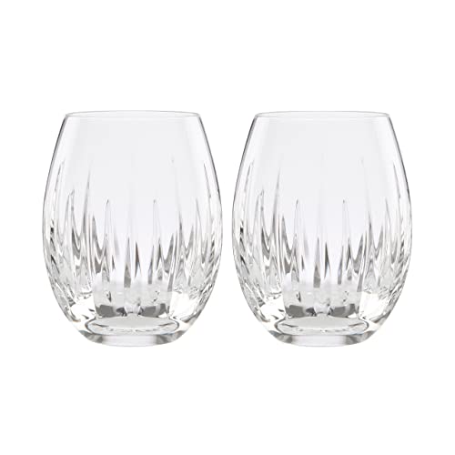 Reed And Barton Soho 2Pc Stemless Wine Glass Set, 1.90 LB, Clear
