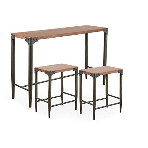 INK+IVY Caden 3 Piece Console Table and Counter Stool Set II120-0421