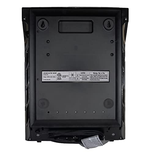 Heat Storm Wave Floor to Wall Infrared Space Heater with Attachable Feet, Remote Control, Built in Thermostat, 500-1000 Watts