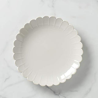 Lenox French Perle Scallop Platter, 3.75 LB, White