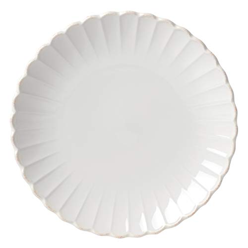 Lenox French Perle Scallop Dinner Plate, 11", White