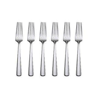 Oneida Aptitude Everyday Flatware Salad Forks, Set of 6, 18/0 Stainless Steel, Silverware Set