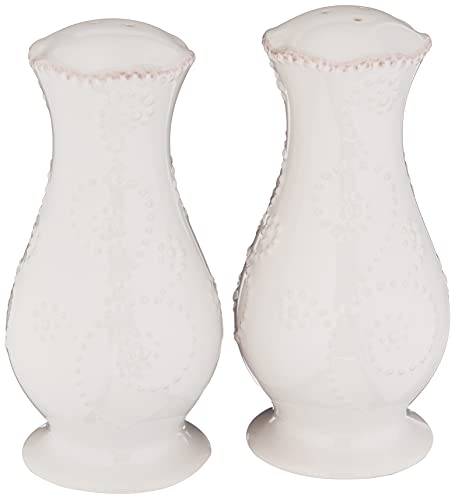 Lenox French Perle White Tall Salt and Pepper Set