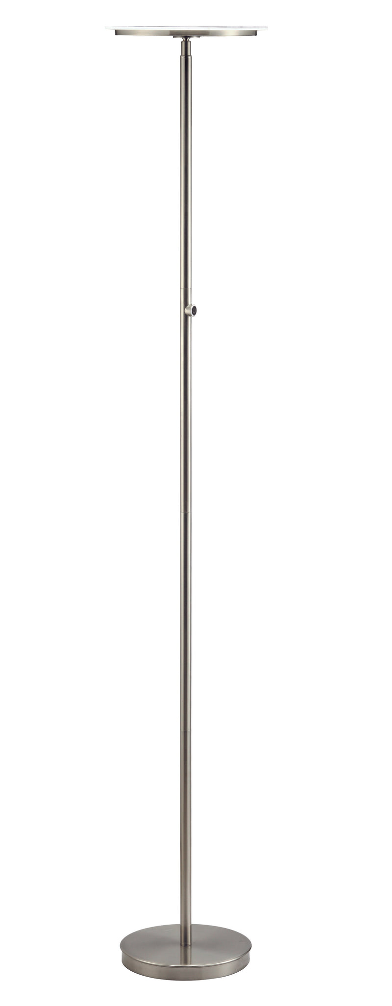 Home Outfitters Brushed Nickel Adjustable Touch Led Floor Lamp