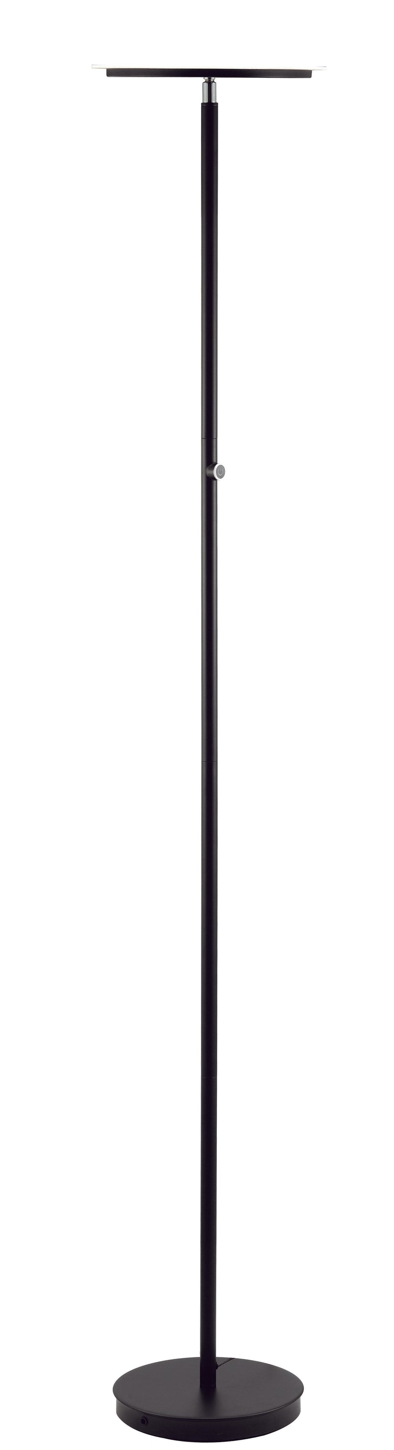 Home Outfitters Black Metal Led Touch Floor Lamp