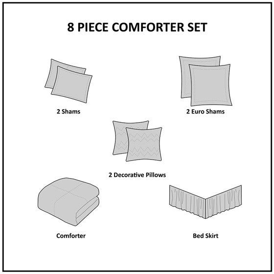 Arcadia 8 Piece Comforter Set
